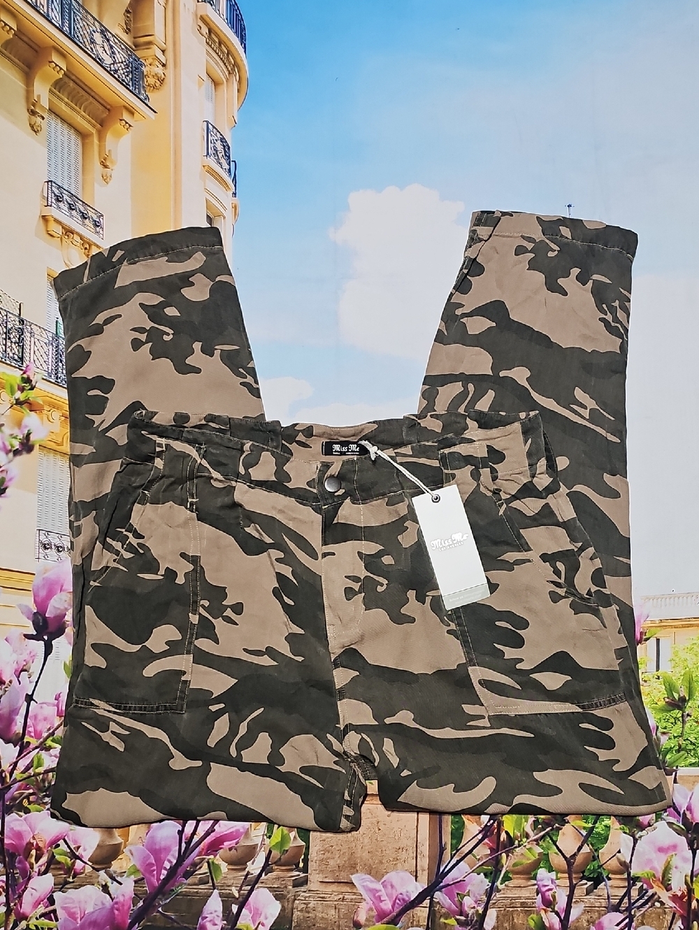 Miss Me Los Angeles High Waist Camo Pants Size Small New